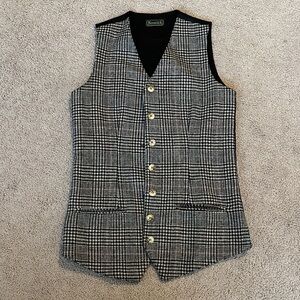 Vintage Fenwick Houndstooth Vest